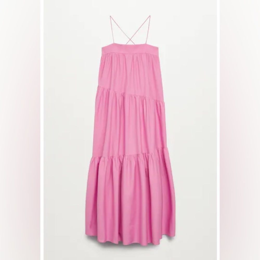 Mango Voluminous Maxi Ruffled Printed Dress - Picture 5 of 7